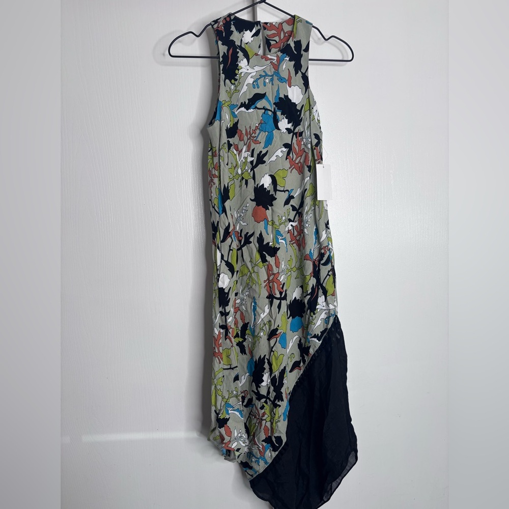 Adelyn Rae XS Floral Asymmetrical Hem Sleeveless Dress NWT